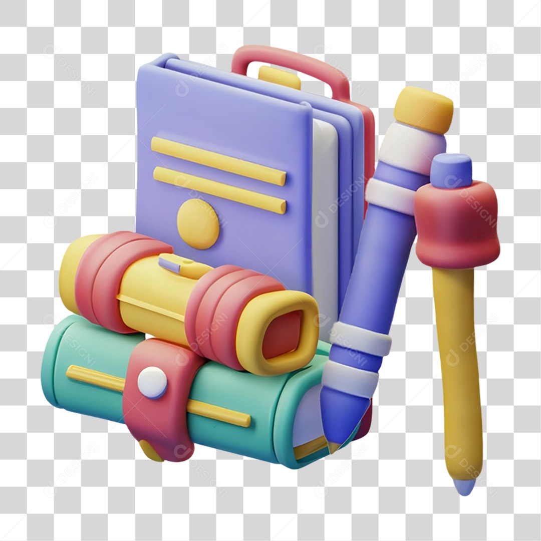 Ícones Escolares PNG Transparente