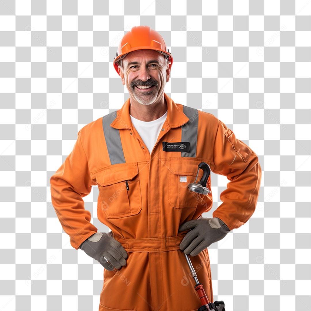 Homem Mecânico Oficina PNG Transparente