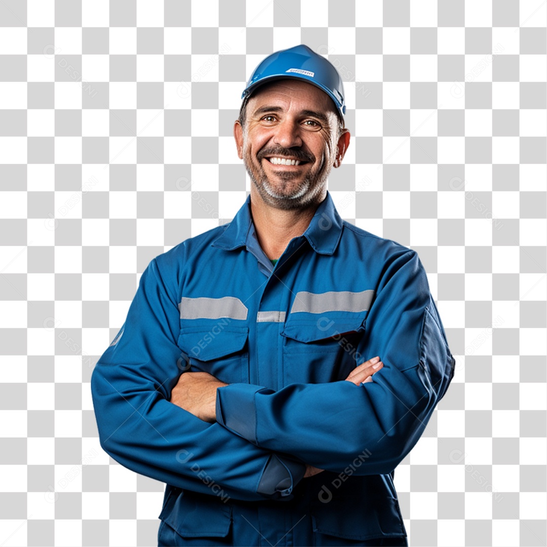 Homem Mecânico Oficina PNG Transparente