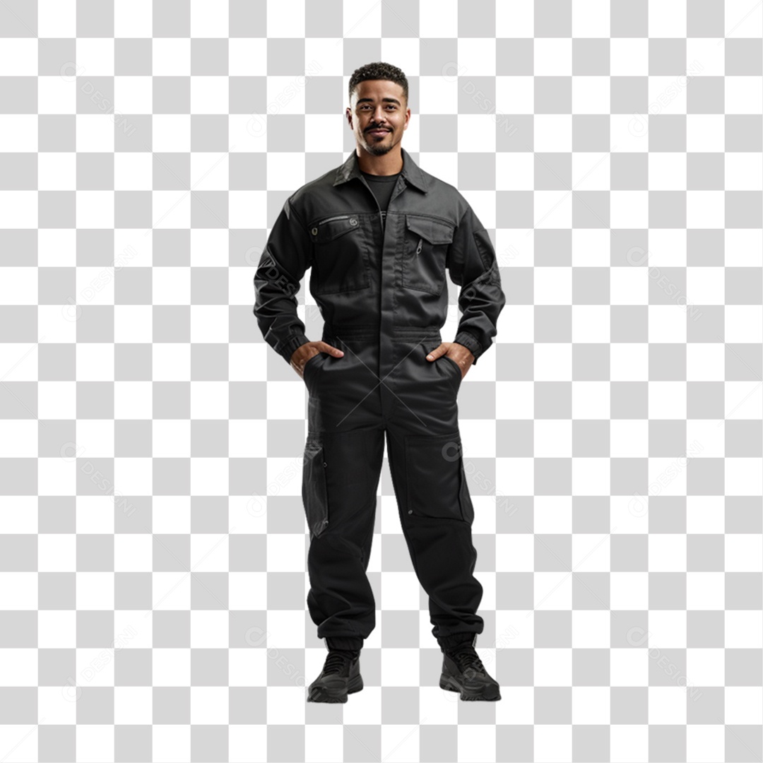 Homem Mecânico Oficina PNG Transparente