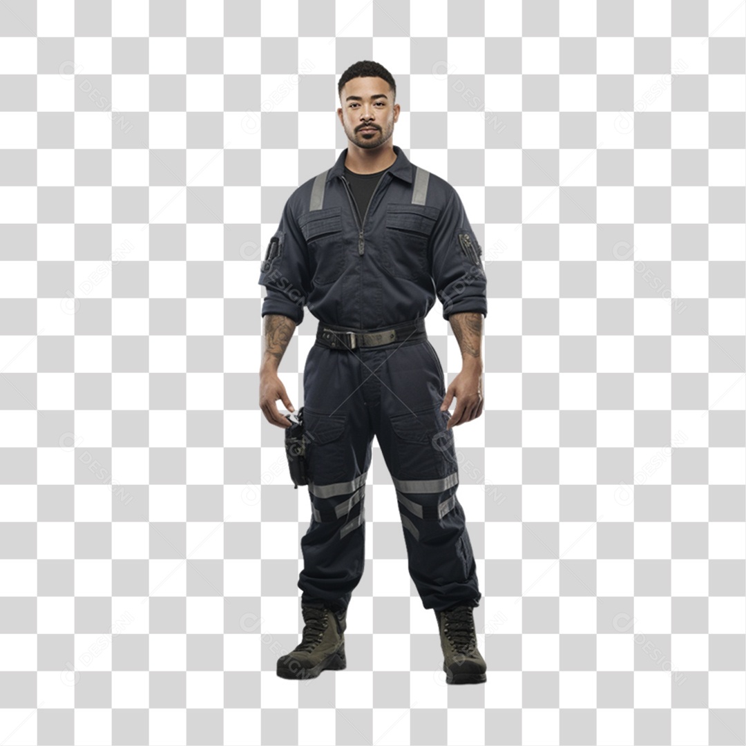 Homem Mecânico Oficina PNG Transparente