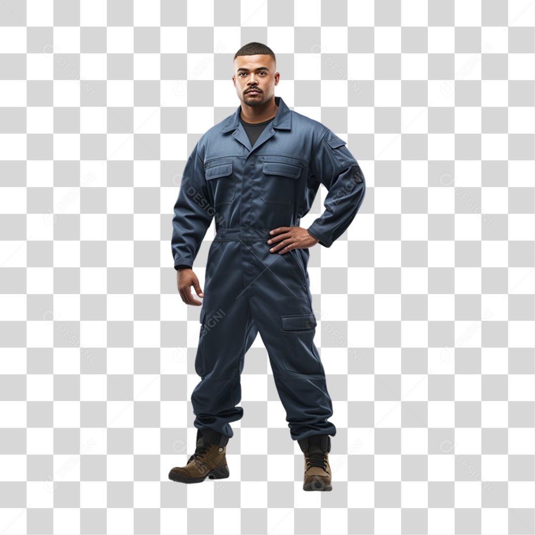 Homem Mecânico Oficina PNG Transparente