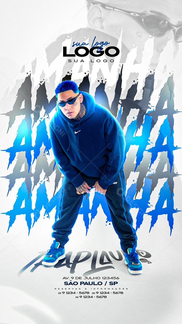 Social Media Flyer Story Amanhã PSD Editável