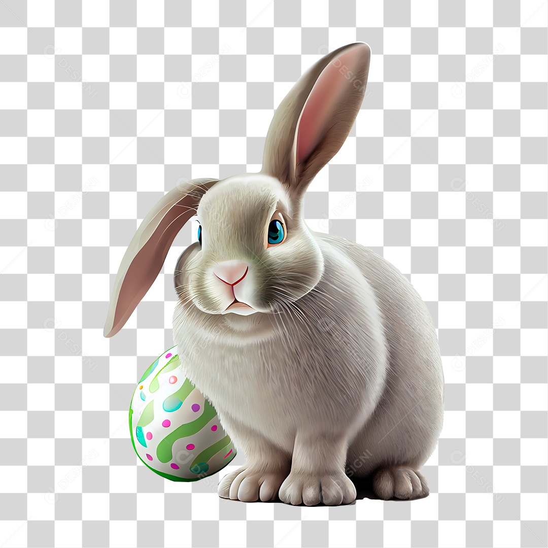 Coelho Ovos Páscoa PNG Transparente