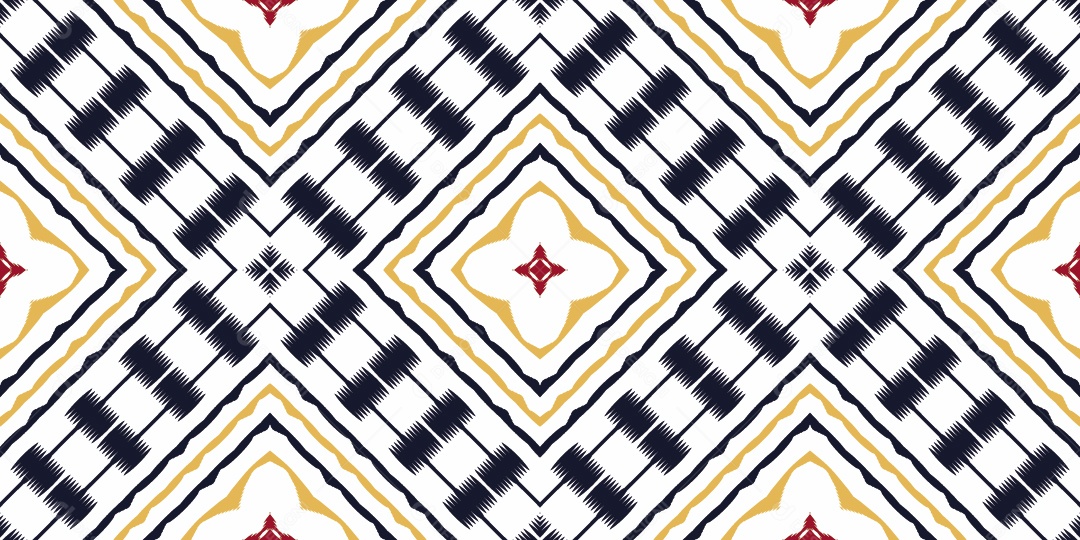 Padrão Tecido Sem Costura Tribal Colorido Ilustração Vetor EPS