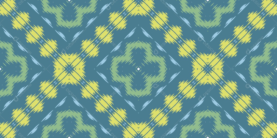 Padrão Tribal Tradicional Estilo Africano Colorido Vetor EPS