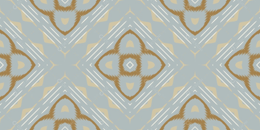 Ilustração de Padrão Tribal Tradicional Colorido Vetor EPS