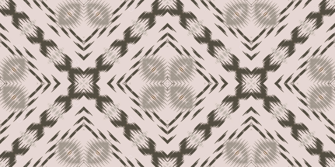 Ilustração de Padrão Tribal Tradicional Colorido Vetor EPS