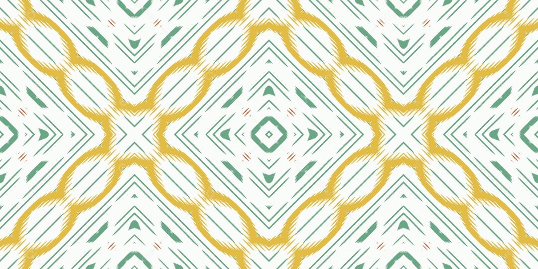 Ilustração de Padrão Tribal Tradicional Colorido Vetor EPS