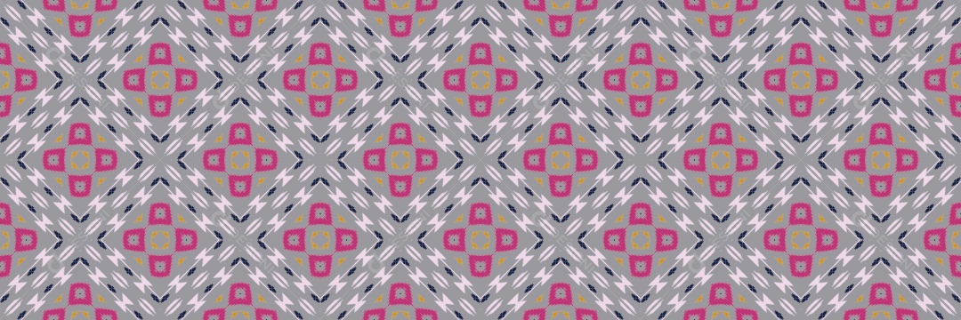 Ilustração de Padrão Tribal Tradicional Colorido Vetor EPS