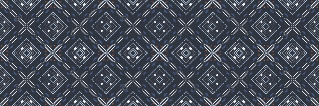 Ilustração de Padrão Tribal Tradicional Colorido Vetor EPS