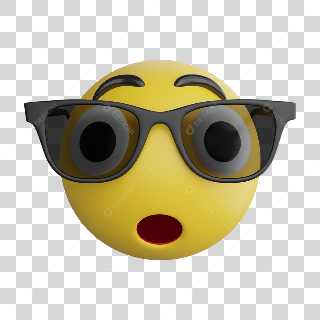 Emoji 3D Gestos Emoções PNG Transparente