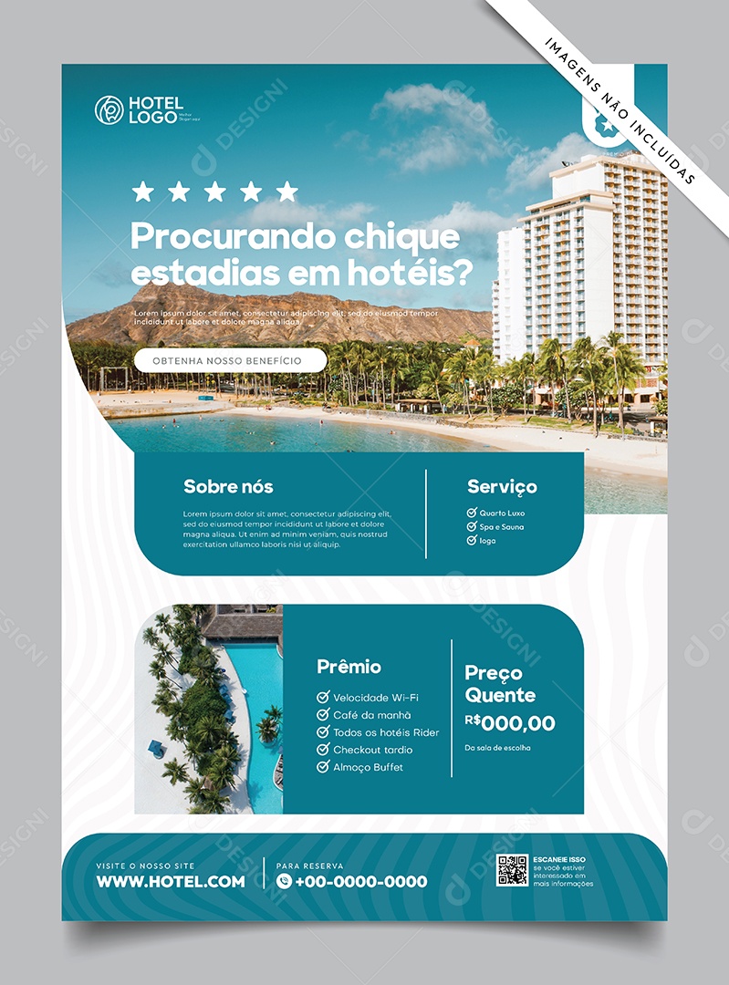 Procurando Chiques Estadias em Hotéis Ilustração Vetor EPS Editável