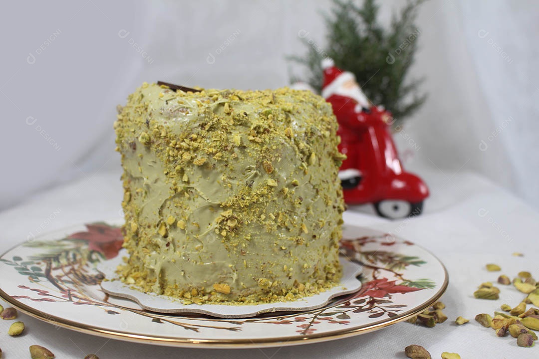 Delicioso panetone sobre a mesa