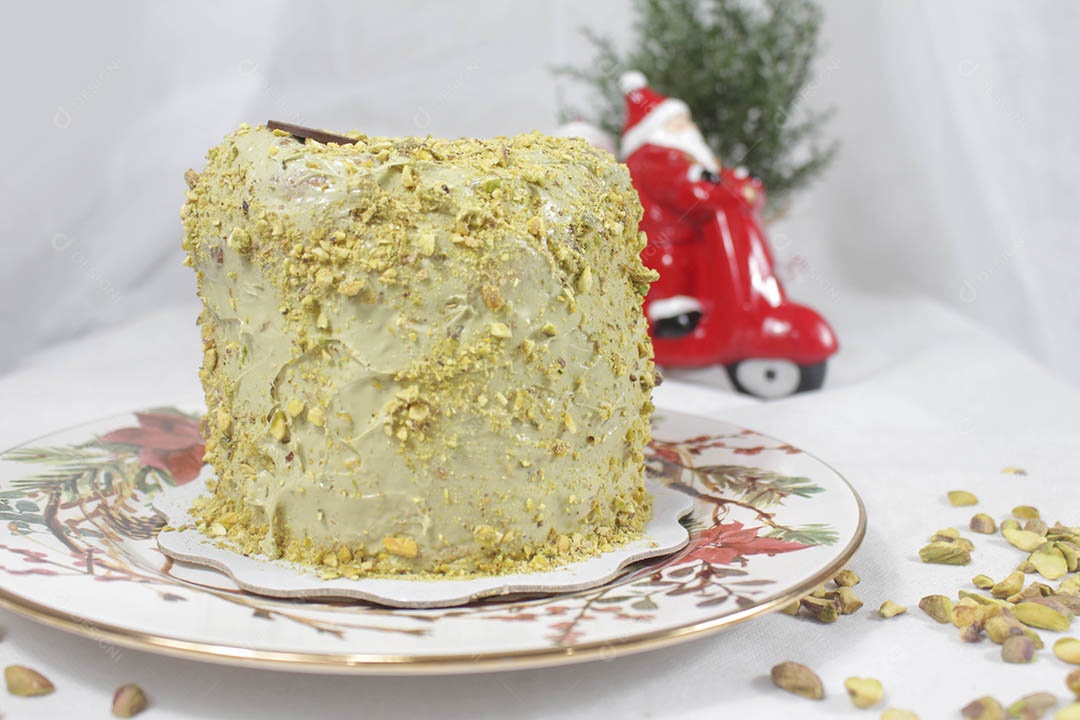 Delicioso panetone sobre a mesa