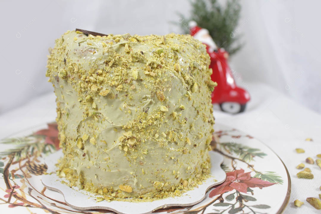 Delicioso panetone sobre a mesa