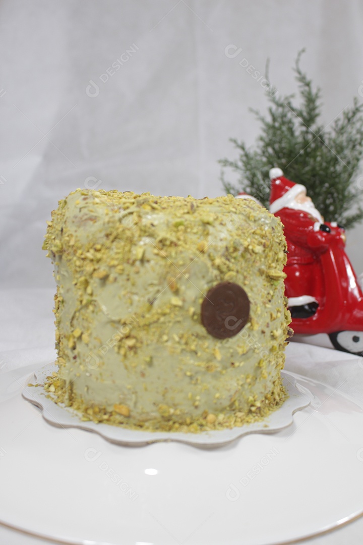 Delicioso panetone sobre a mesa