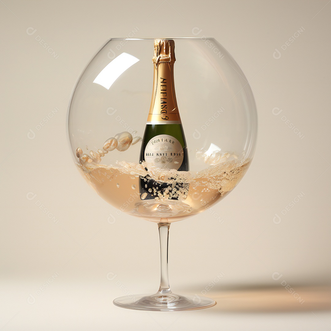 Taça de bebida alcoólica