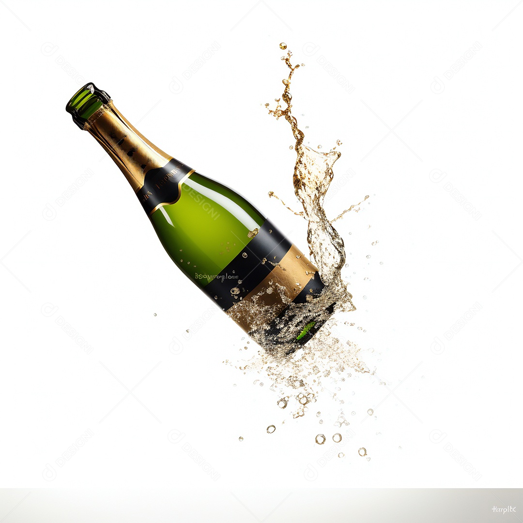 Garrafa de bebida alcoólica