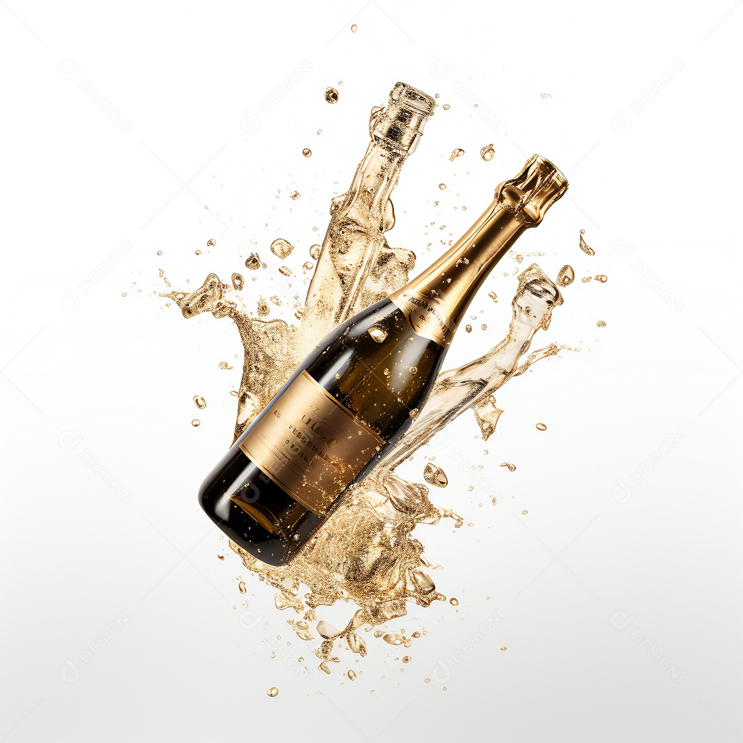 Garrafa de bebida alcoólica