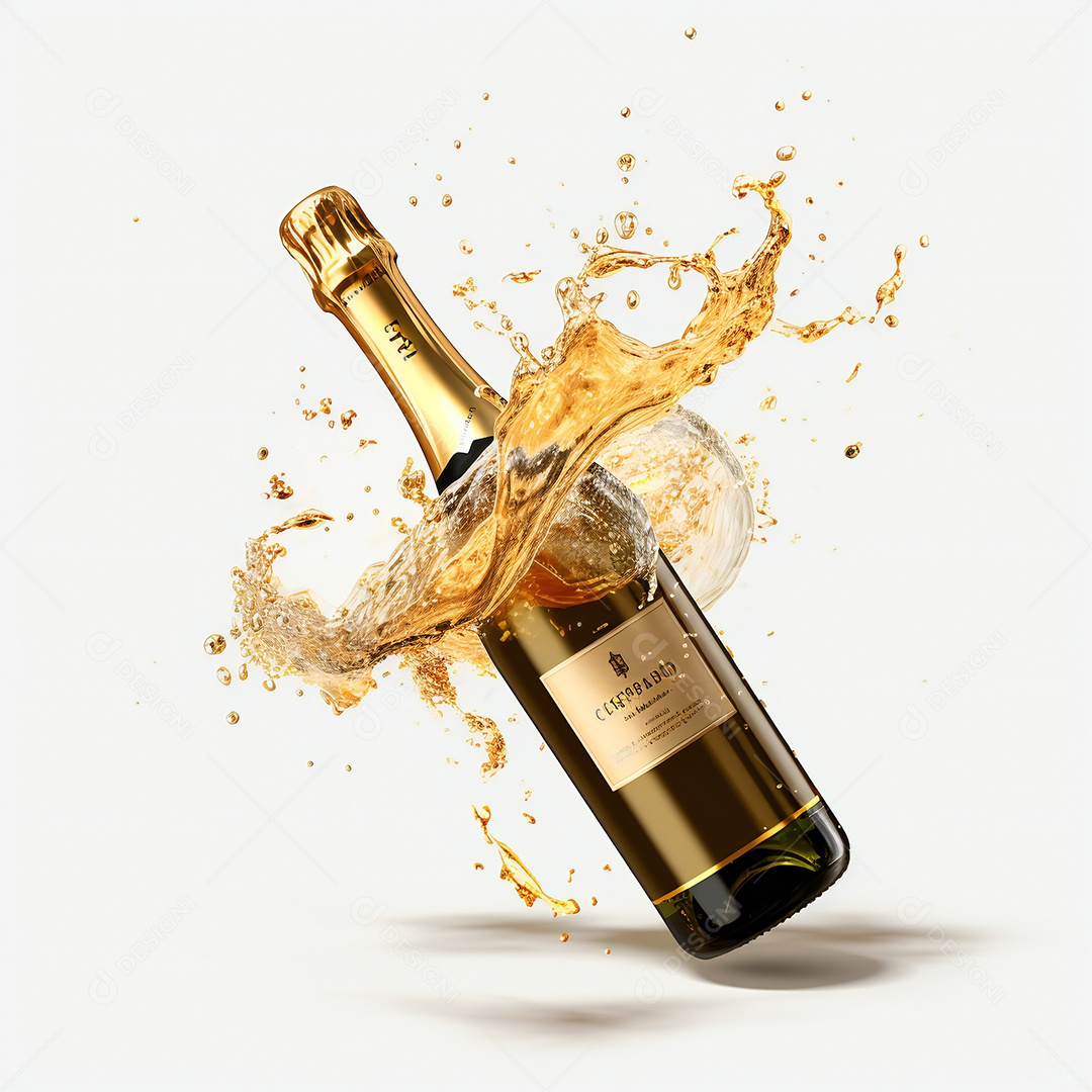 Garrafa de bebida alcoólica