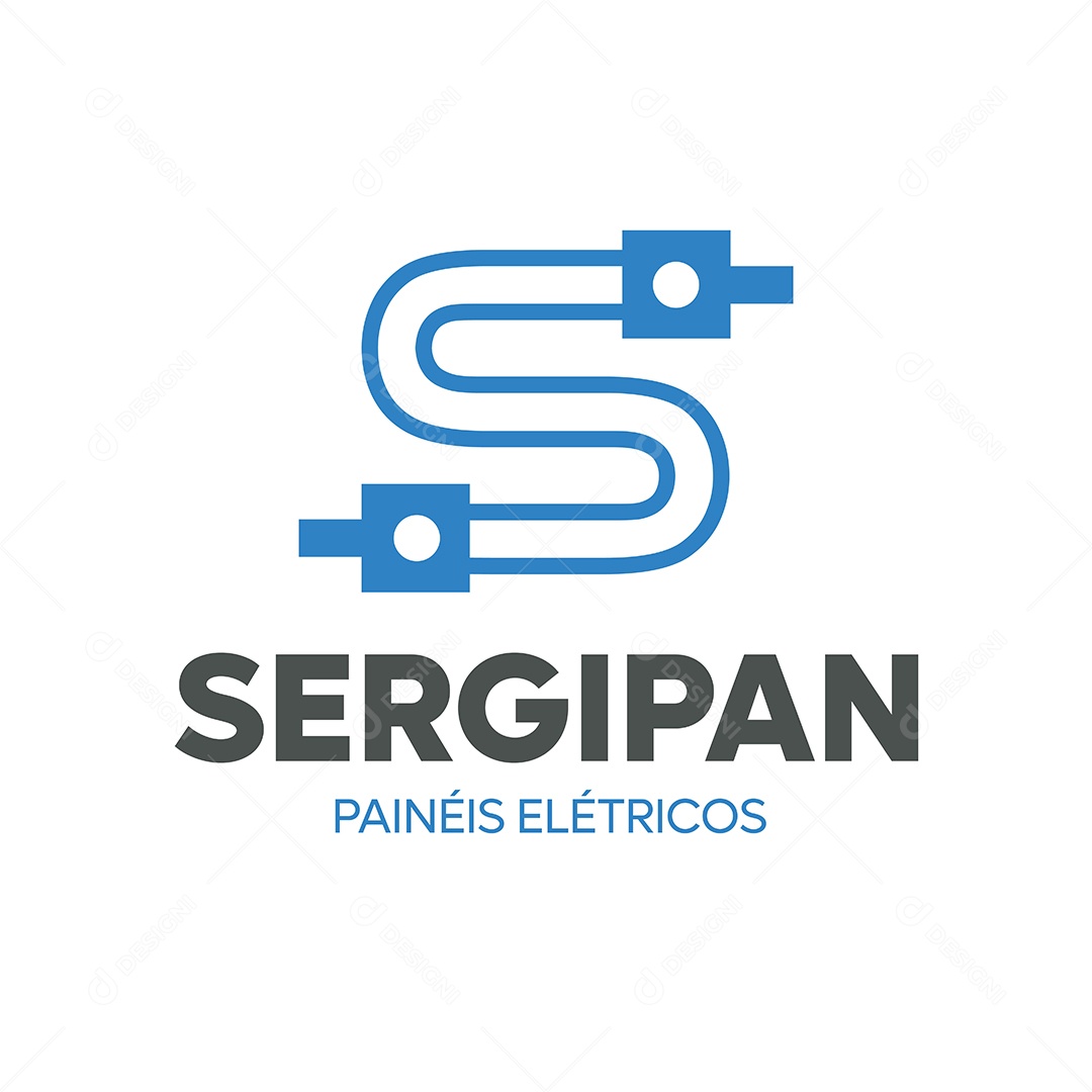 Modelo de Logo de Loja Eletrônica Ilustração Vetor EPS