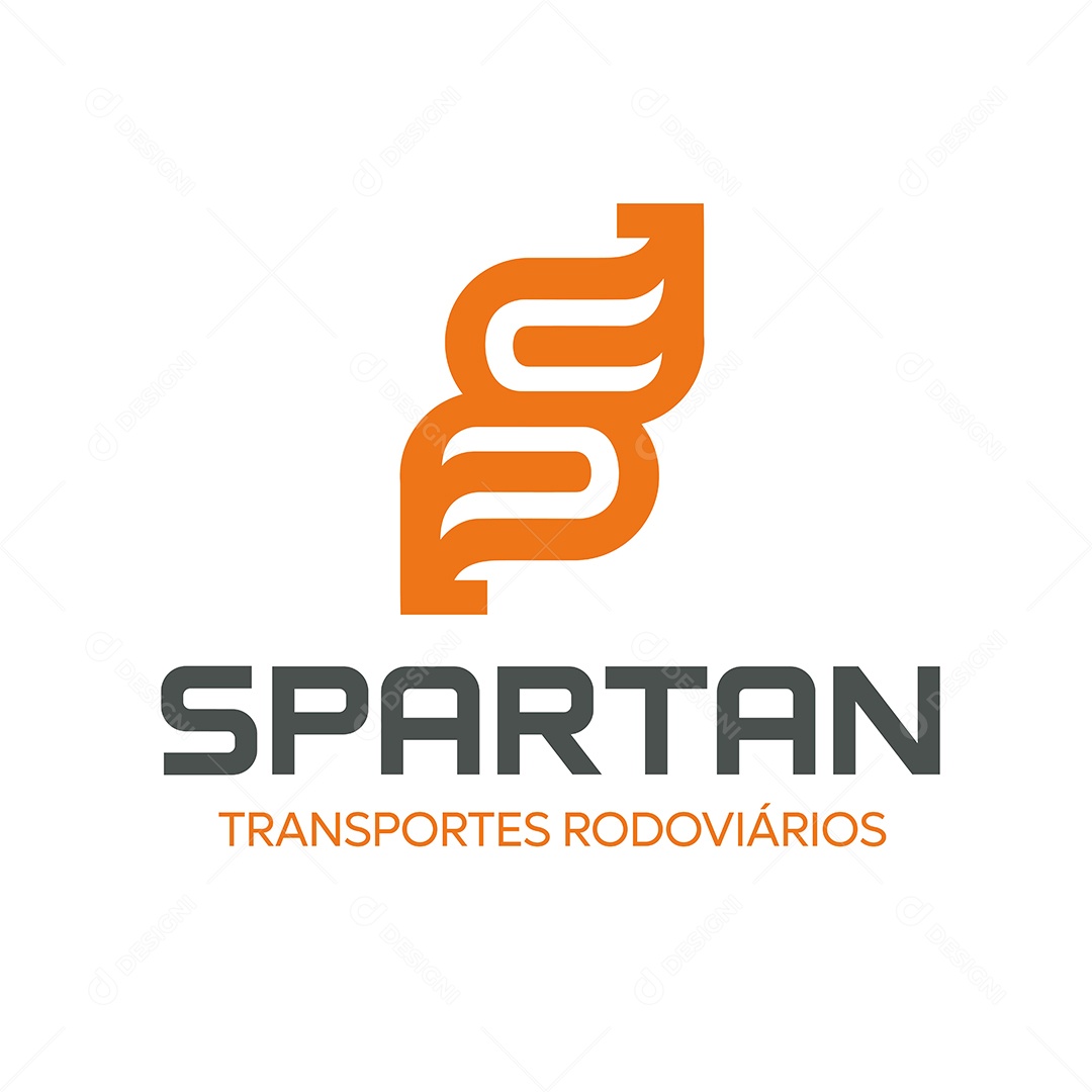 Modelo de Logo de Transportadora Ilustração Vetor EPS