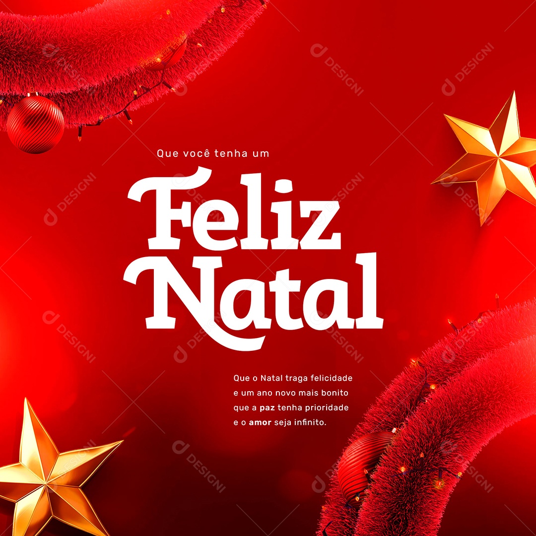Social Media Tenha Um Feliz Natal 25 De Dezembro PSD Editável