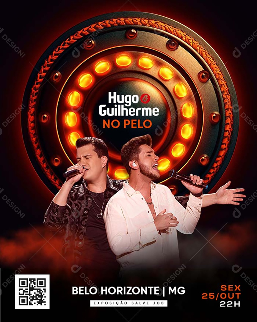 Flyer Hugo & Guilherme Social Media PSD Editável