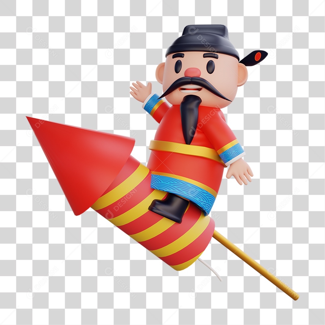 Personagem Chinês PNG Transparente