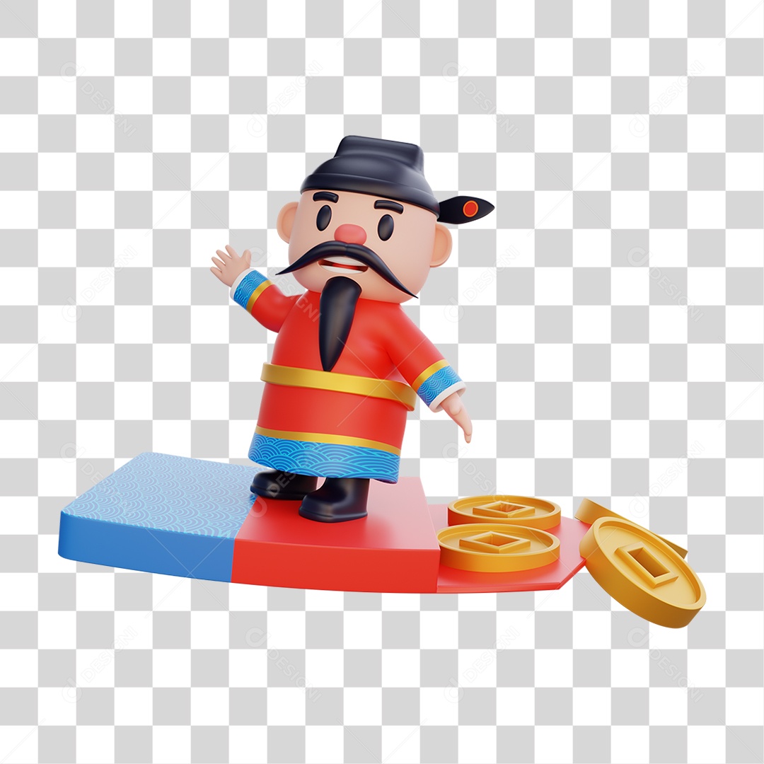 Personagem Chinês PNG Transparente