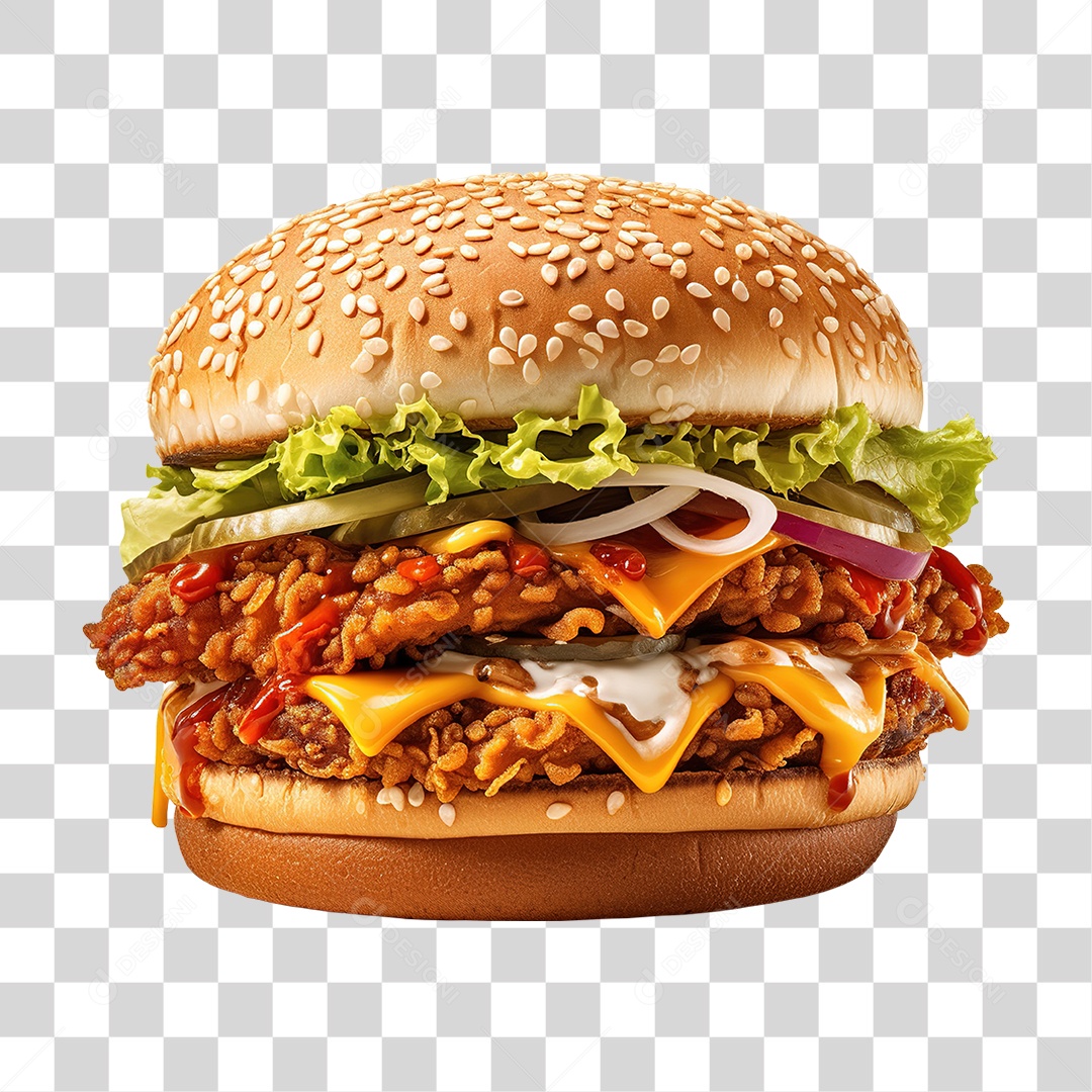 Hambúrguer Lanche PNG Transparente