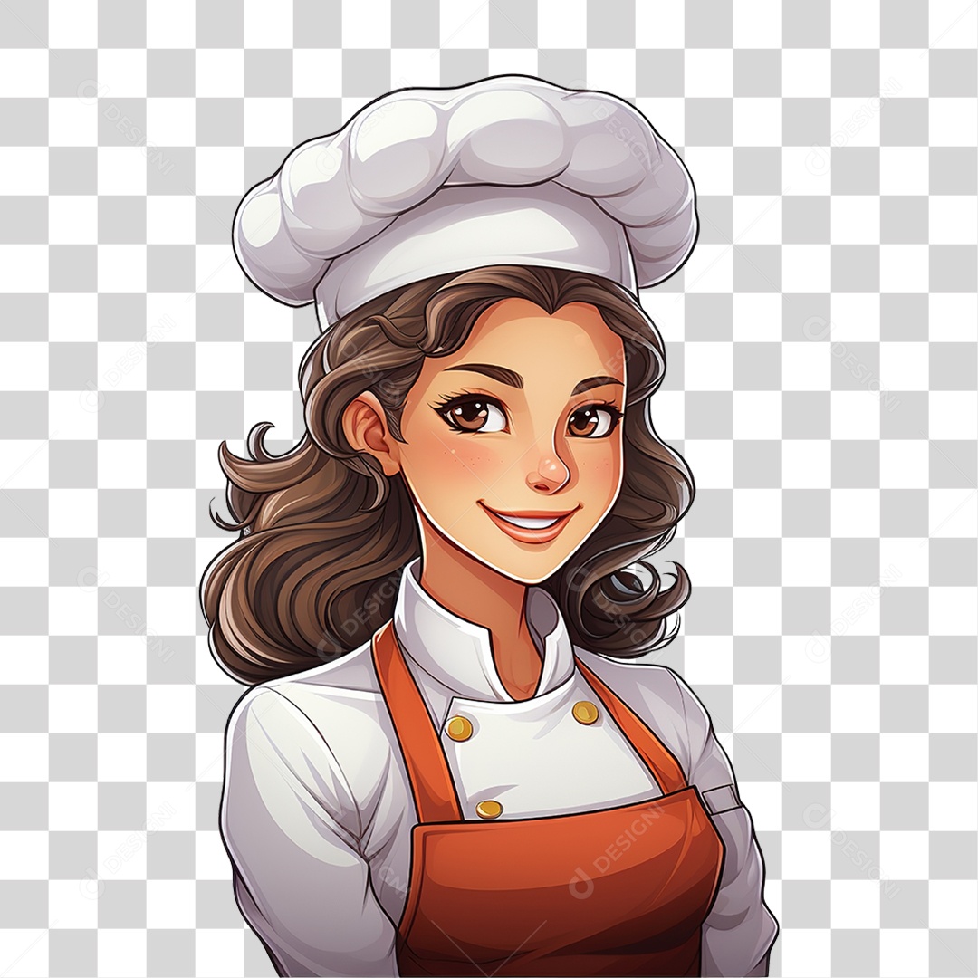 Desenho Chef de Cozinha PNG Transparente