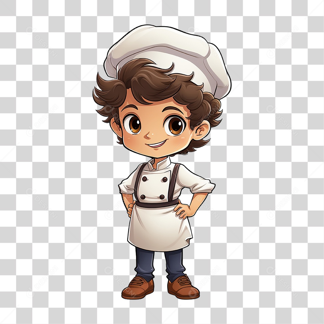Desenho Chef de Cozinha PNG Transparente