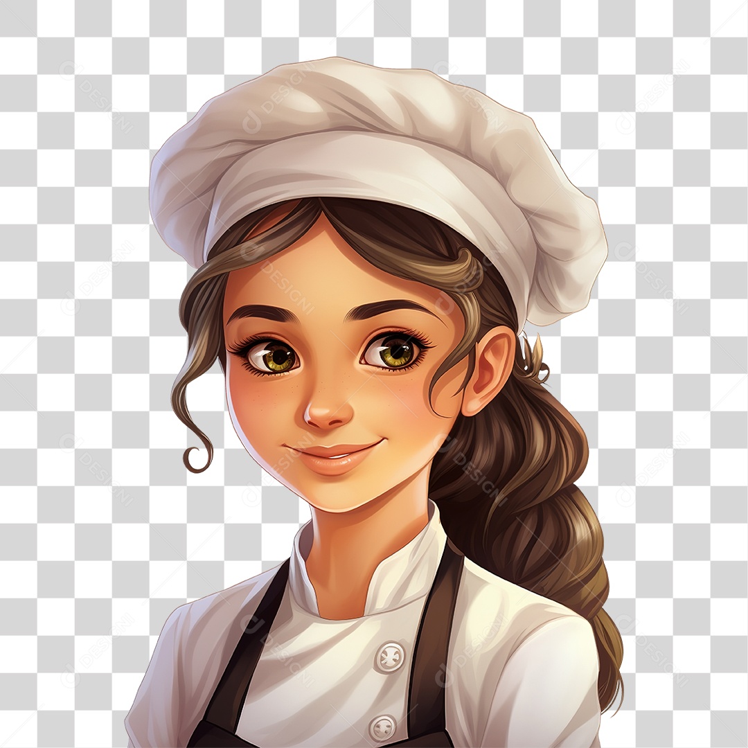 Desenho Chef de Cozinha PNG Transparente