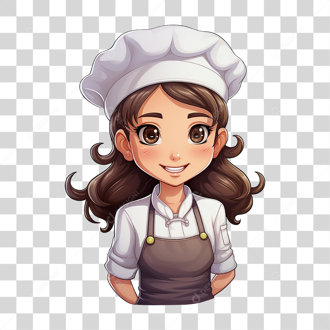 Desenho Chef de Cozinha PNG Transparente