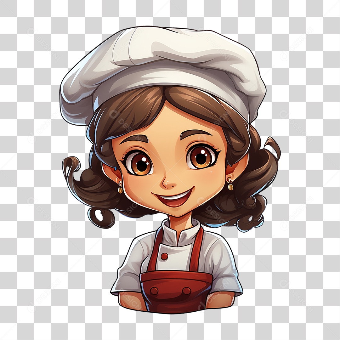 Desenho Chef de Cozinha PNG Transparente