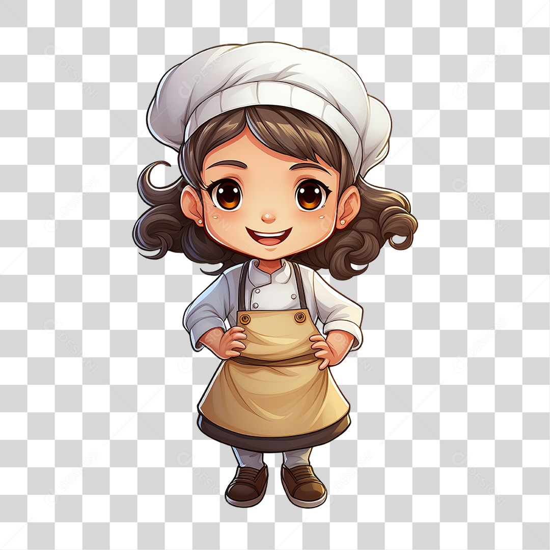 Desenho Chef de Cozinha PNG Transparente