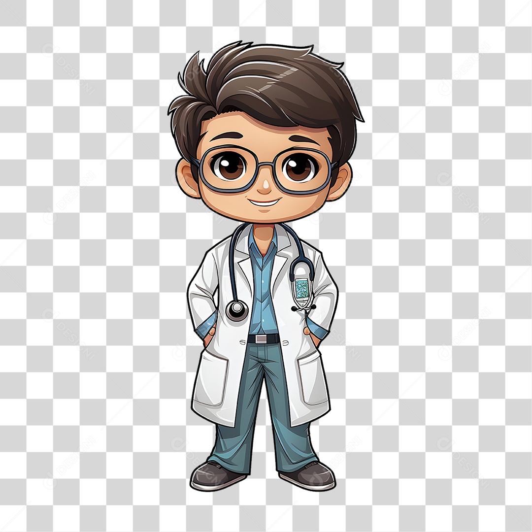Desenho Doutor Cartoon PNG Transparente