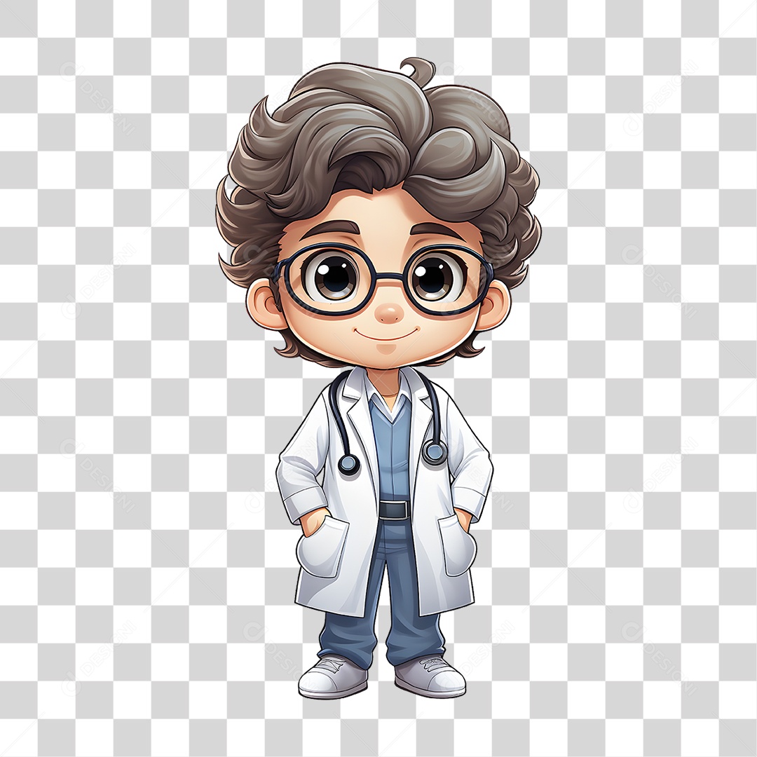 Desenho Doutor Cartoon PNG Transparente
