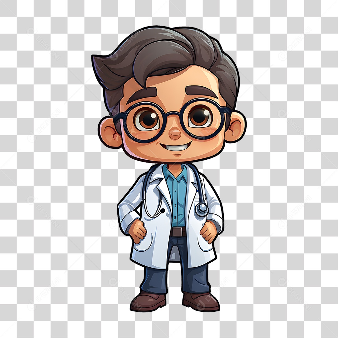 Desenho Doutor Cartoon PNG Transparente