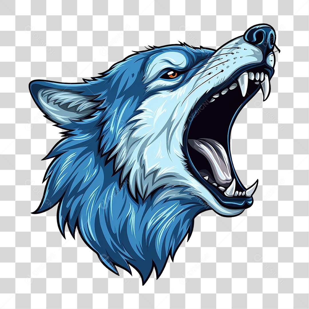 Desenho Lobo Wolf Cartoon PNG Transparente