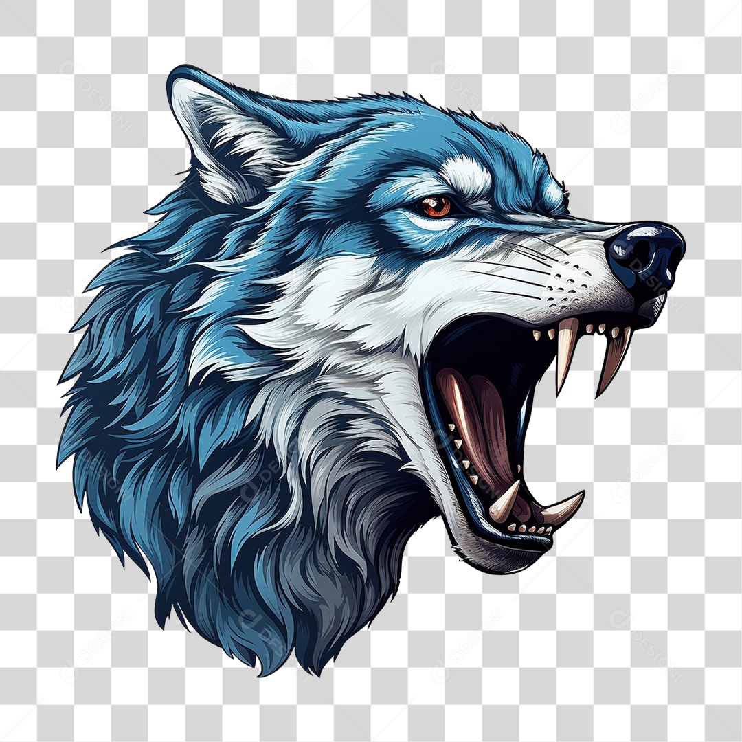 Desenho Lobo Wolf Cartoon PNG Transparente