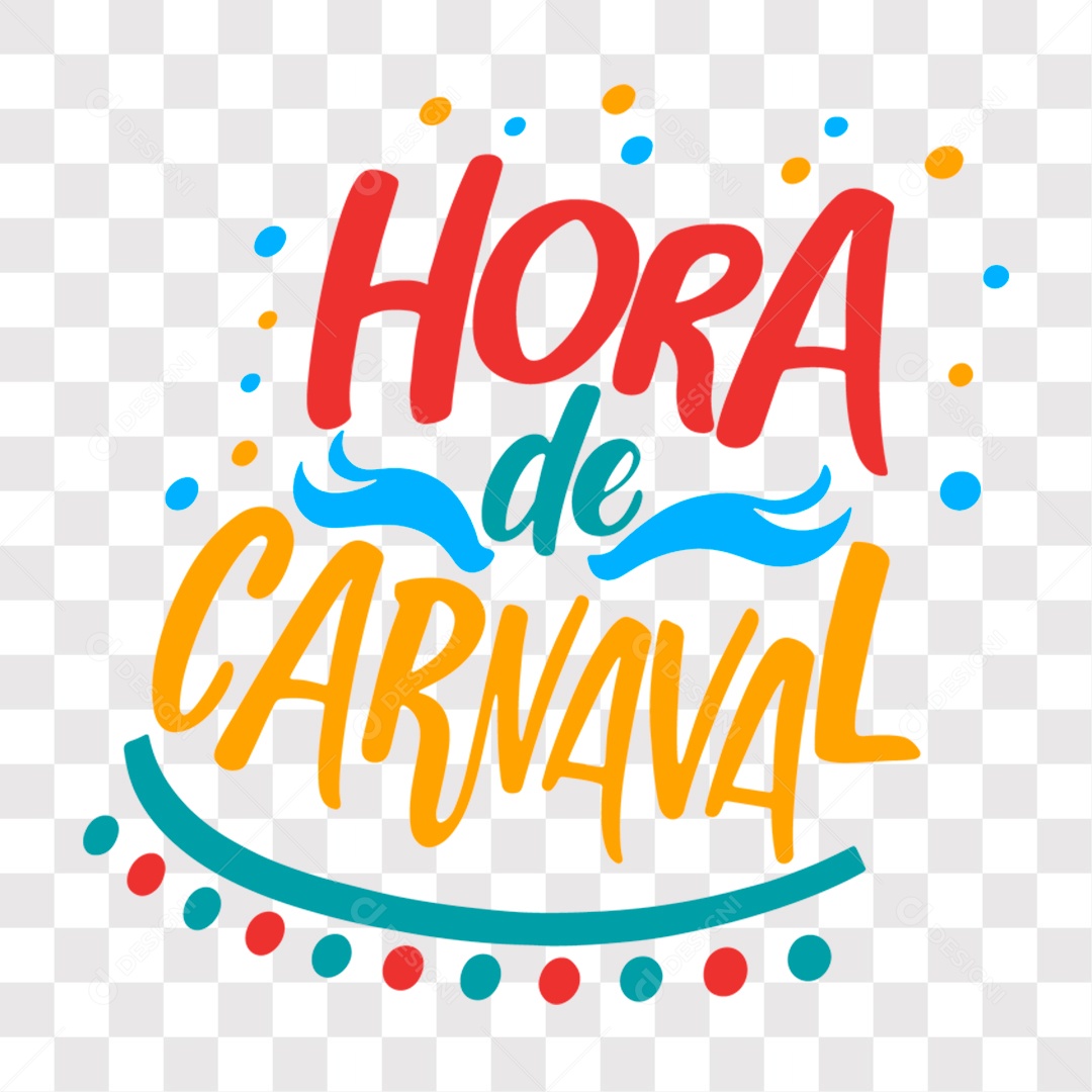 Lettering Hora de Carnaval EPS + PNG