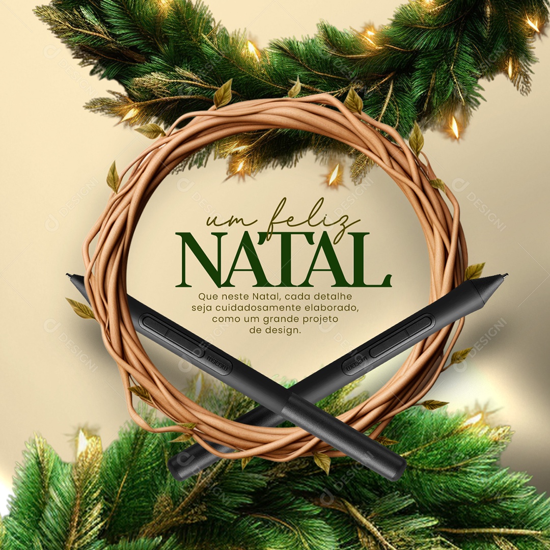 Designer Gráfico Um Feliz Natal Que neste Natal Cada Detalhe Seja Cuidadosamente Elaborado Social Media PSD Editável