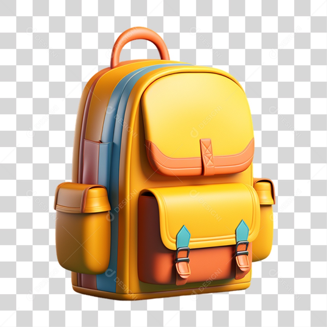 Elemento 3D Voltas as Aulas PNG Transparente