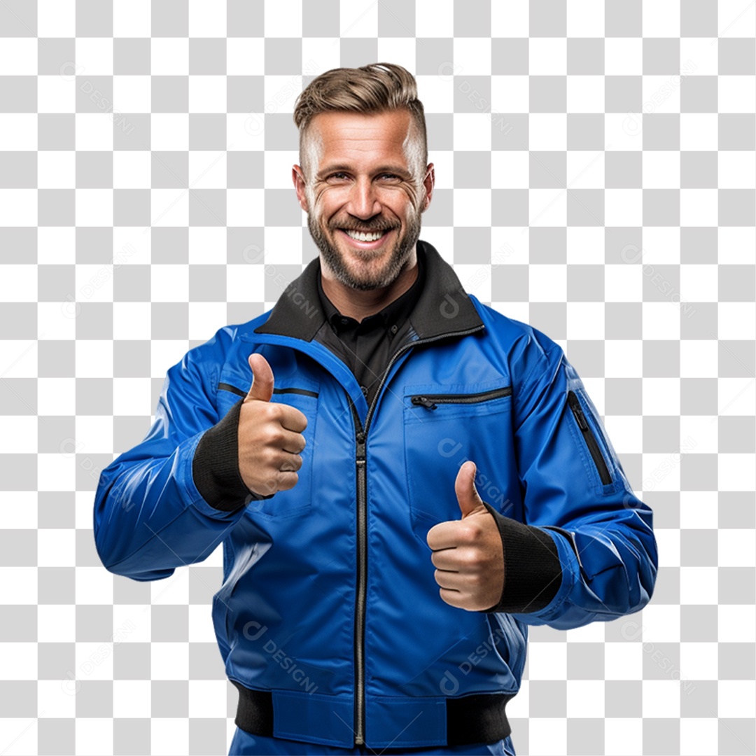 Mecânico de Jaleco Oficina PNG Transparente