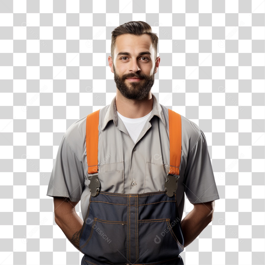 Mecânico de Jaleco Oficina PNG Transparente