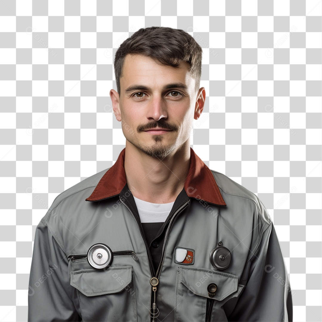 Mecânico de Jaleco Oficina PNG Transparente