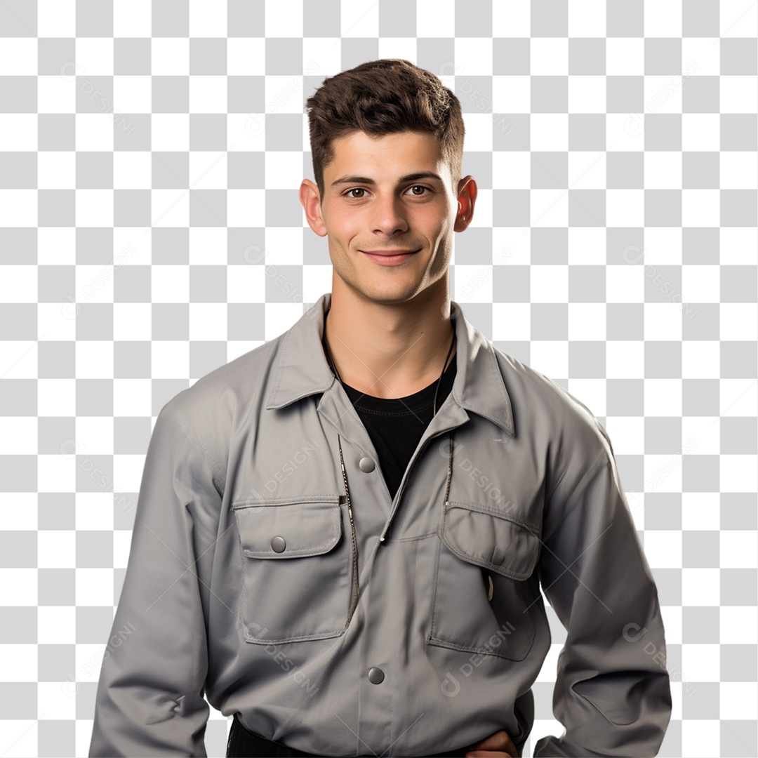 Mecânico de Jaleco Oficina PNG Transparente